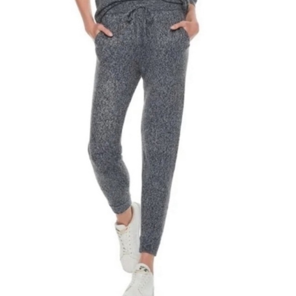 Popsugar Pants Sweatpants Joggers Loungewear Casual Grey Blue Pajamas Sz Small - Picture 1 of 4
